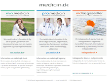 Tablet Screenshot of medicin.dk
